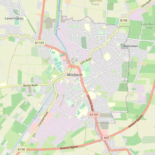 Map of Wisbech