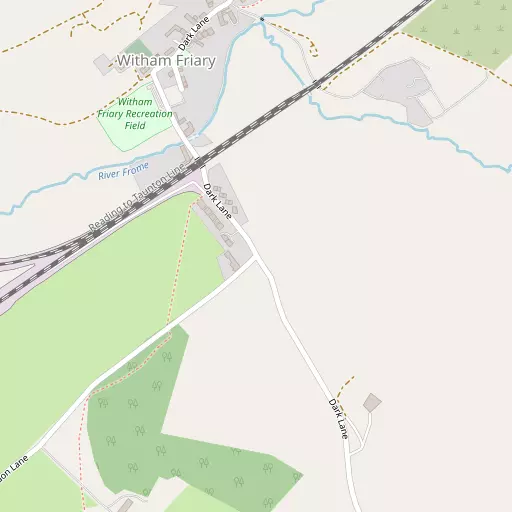 Map of Witham Friary