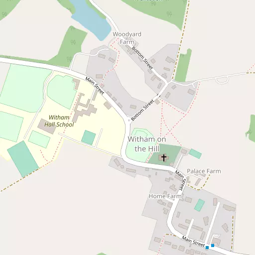 Map of Witham on the Hill