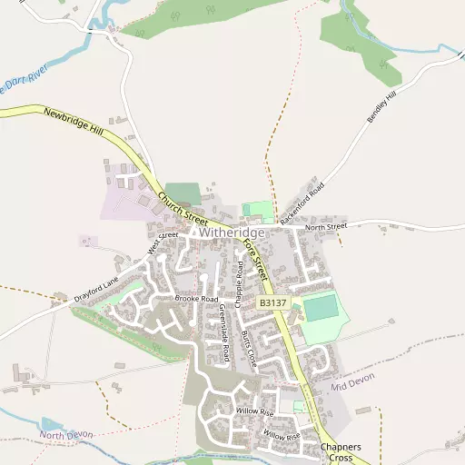 Map of Witheridge