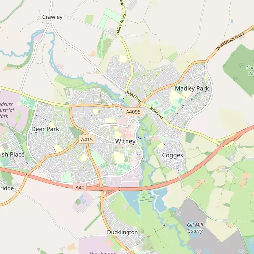 Map of Witney