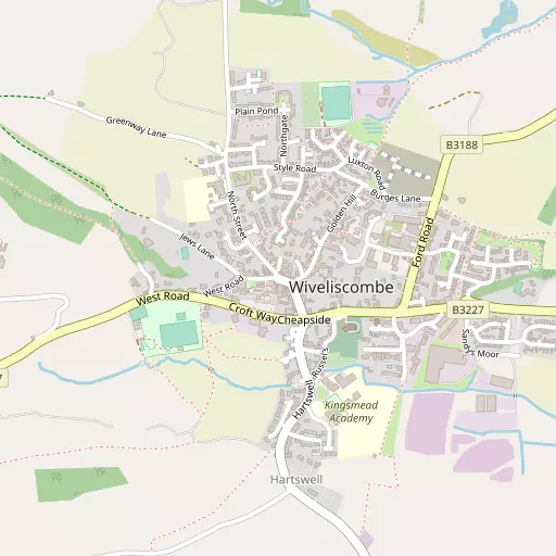 Map of Wiveliscombe