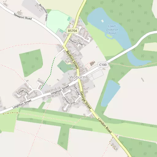 Map of Woburn