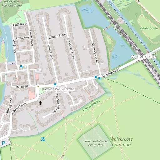 Map of Wolvercote