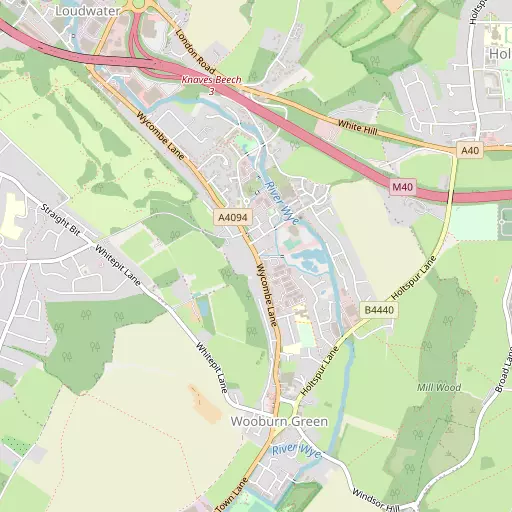 Map of Wooburn Green