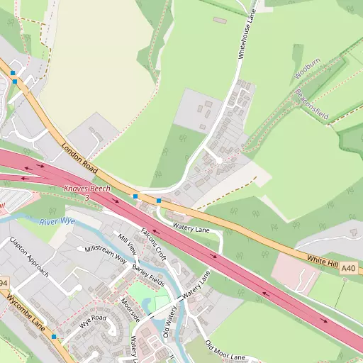 Map of Wooburn Moor