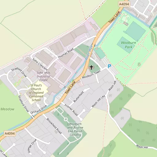 Map of Wooburn