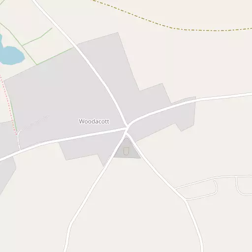 Map of Woodacott Cross