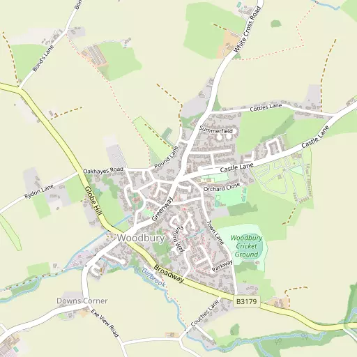 Map of Woodbury