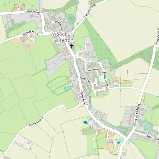 Map of Woodbury Salterton