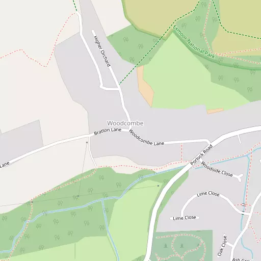 Map of Woodcombe