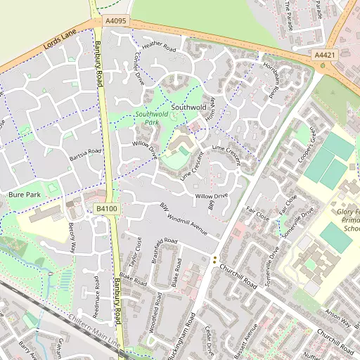 Map of Woodfield