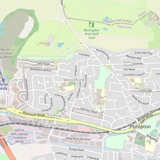 Map of Woodford