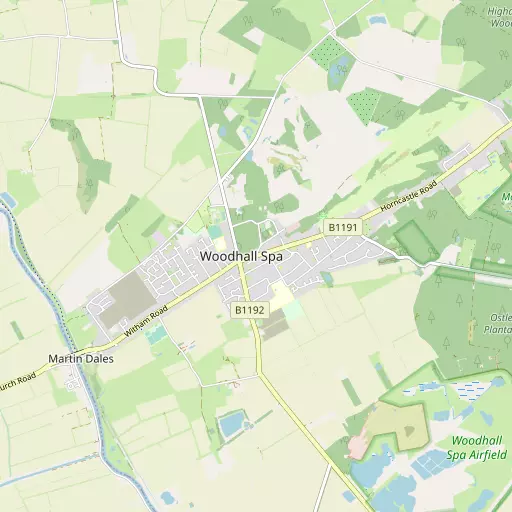Map of Woodhall Spa