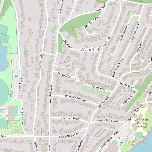 Map of Woodhill