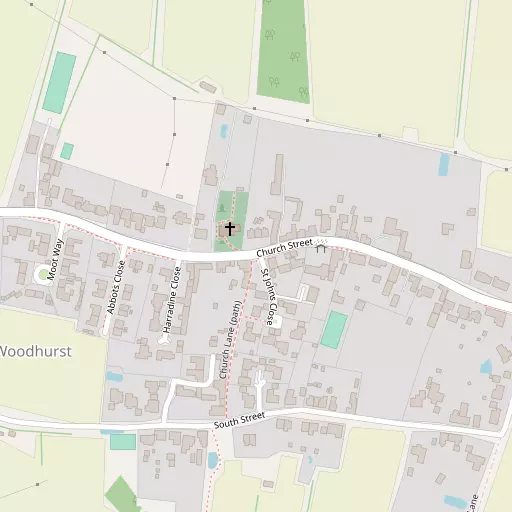 Map of Woodhurst