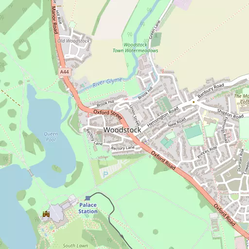 Map of Woodstock