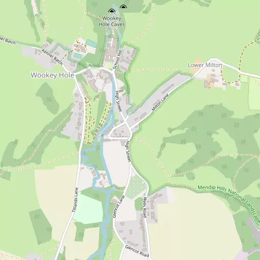 Map of Wookey Hole