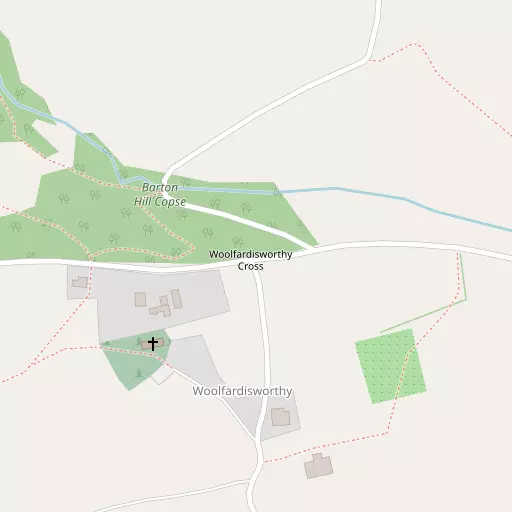 Map of Woolfardisworthy