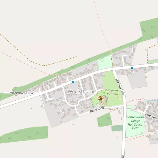 Map of Woolsthorpe-by-Colsterworth