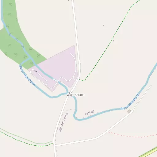 Map of Worsham