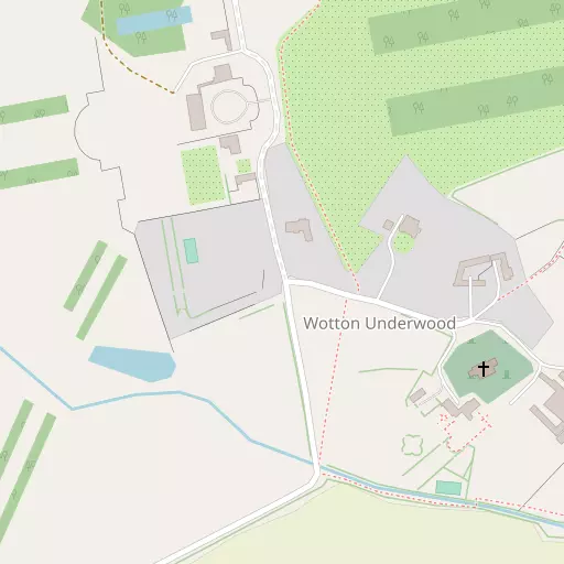 Map of Wotton Underwood