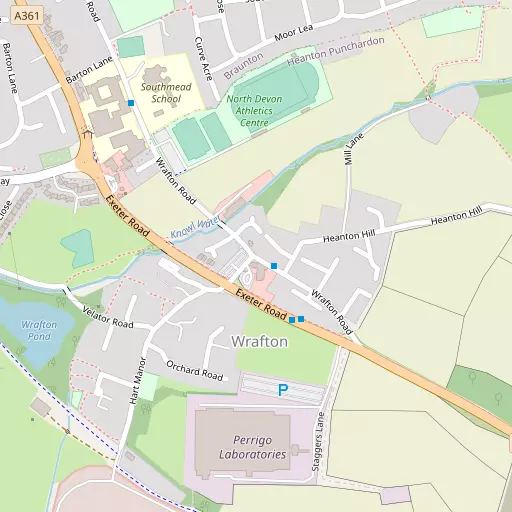 Map of Wrafton