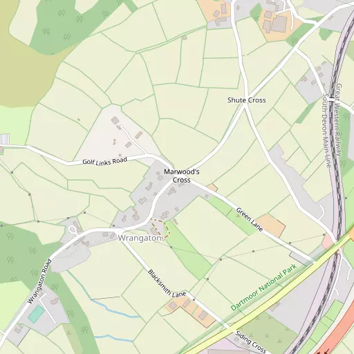 Map of Wrangaton