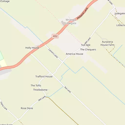 Map of Wrangle Lowgate