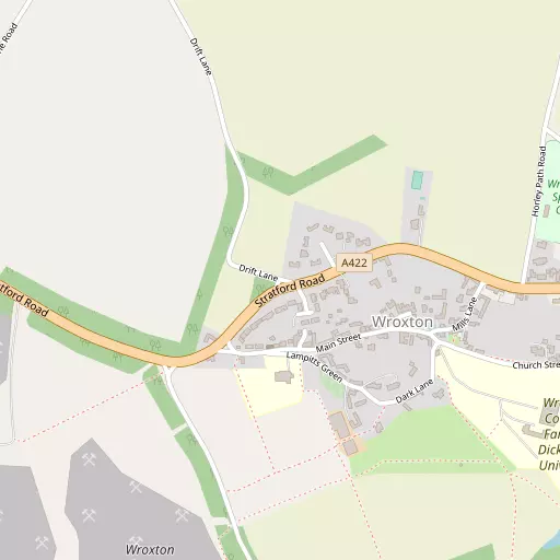 Map of Wroxton