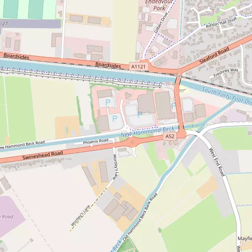 Map of Wyberton Fen