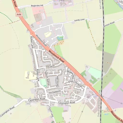 Map of Yarnton