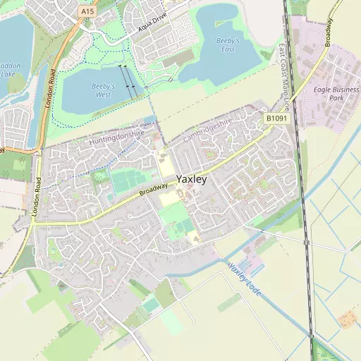 Map of Yaxley