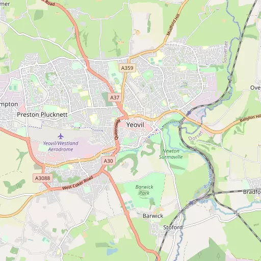 Map of Yeovil